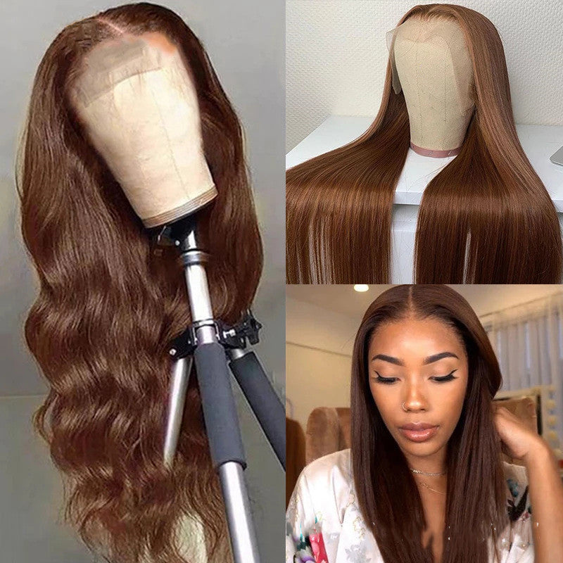 Brown Color Human Hair Wigs Human Hair Wig Brown Color Human Hair Wigs Human Hair Wig